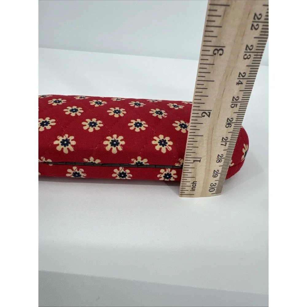 Vera Bradley Hard Clamshell Eyeglass Sunglass Set Of 2 Blue & Red Floral Print
